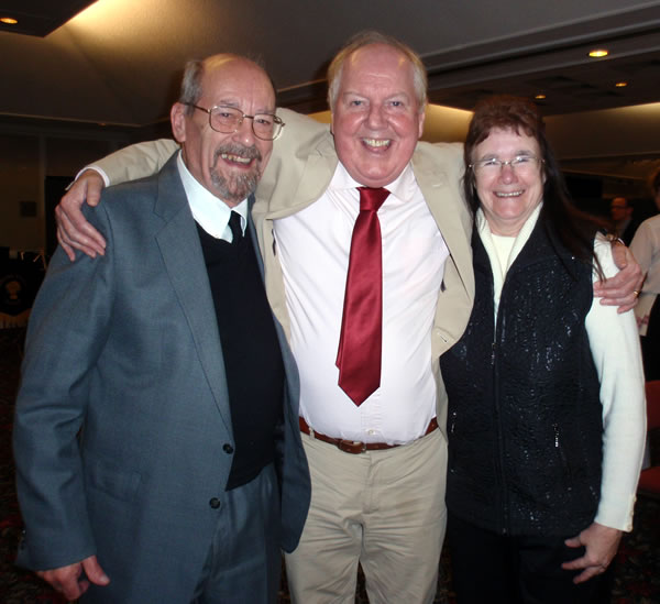 Image of Pam and Colin with their good friend Jimmy Cricket